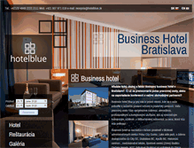 Tablet Screenshot of hotelblue.sk